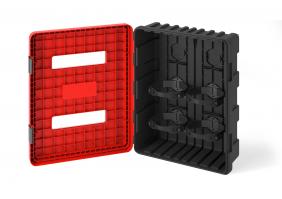 open fire extinguisher cabinet
